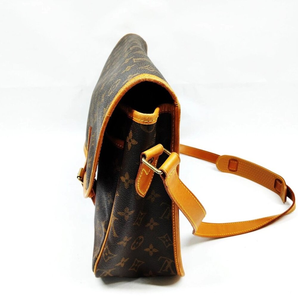 Authentic Louis Vuitton Gibeciere GM Brown Monogram Shoulder Bag mn754-011026 - Picture 4 of 16